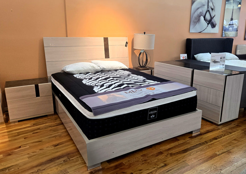 Teodora Bedroom (Q Bed, 2 NS, Dresser) | Open Box - 30% OFF
