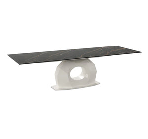 Edra Extension Noir Desir Ceramic Table | Elite Modern