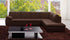 625 Italian Leather Sectional Grey | J&M Furniture