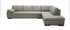 625 Italian Leather Sectional Grey | J&M Furniture