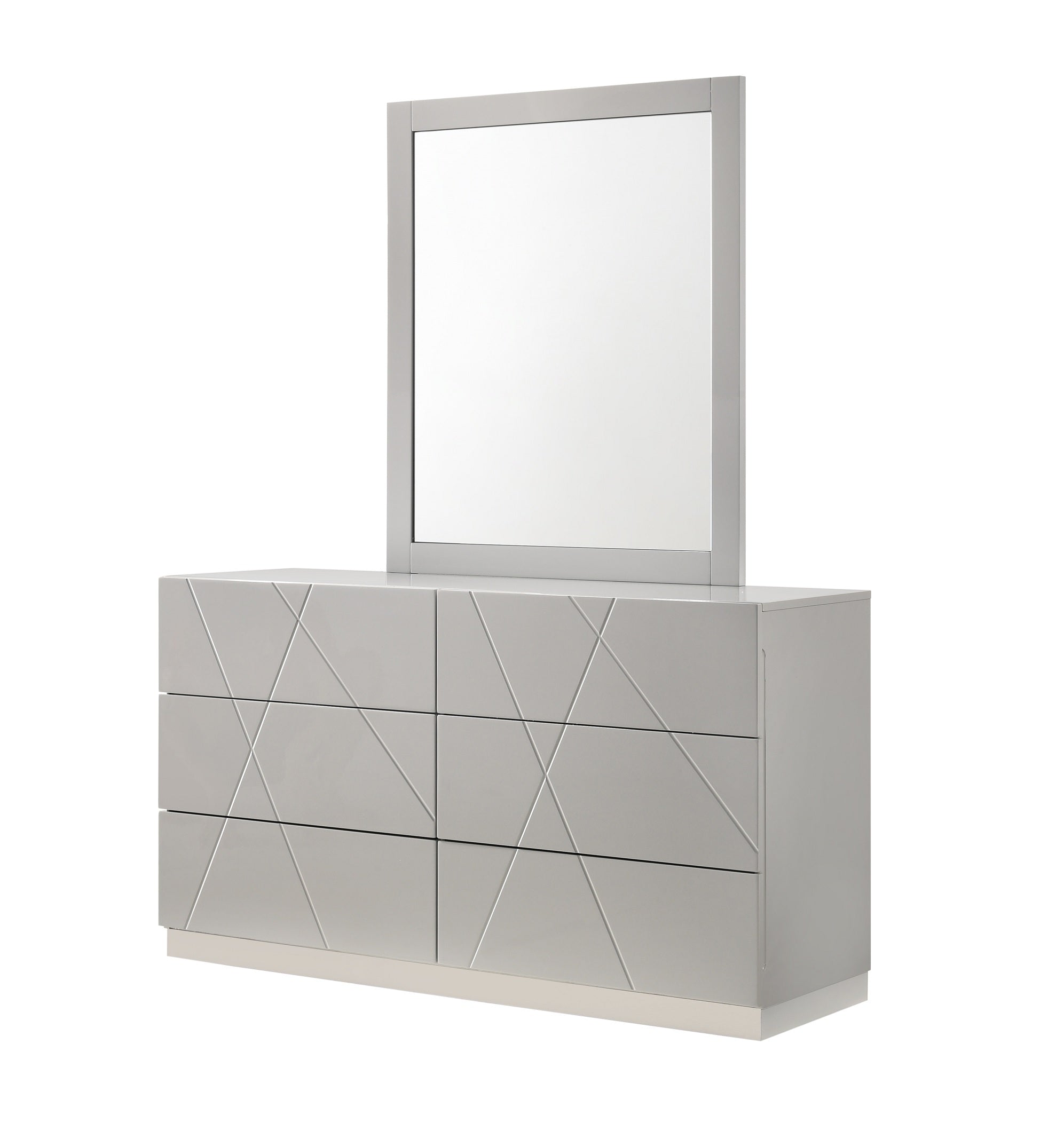 Naples Dresser & Mirror in Grey