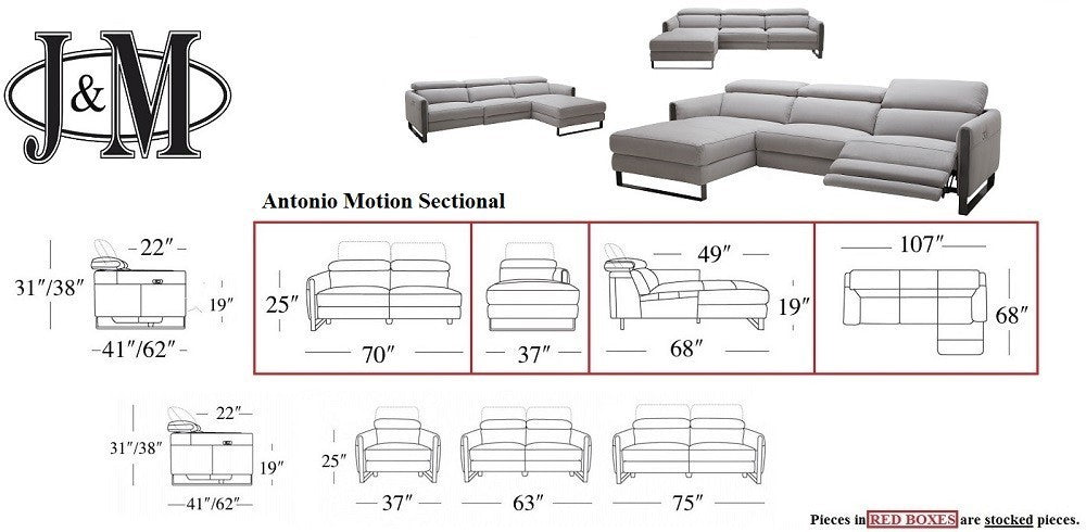 Antonio Motion Sectional | J&M Furniture
