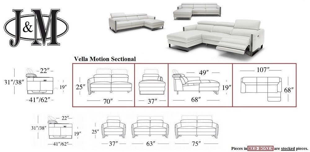 Vella Premium Motion Sectional | J&M Furniture