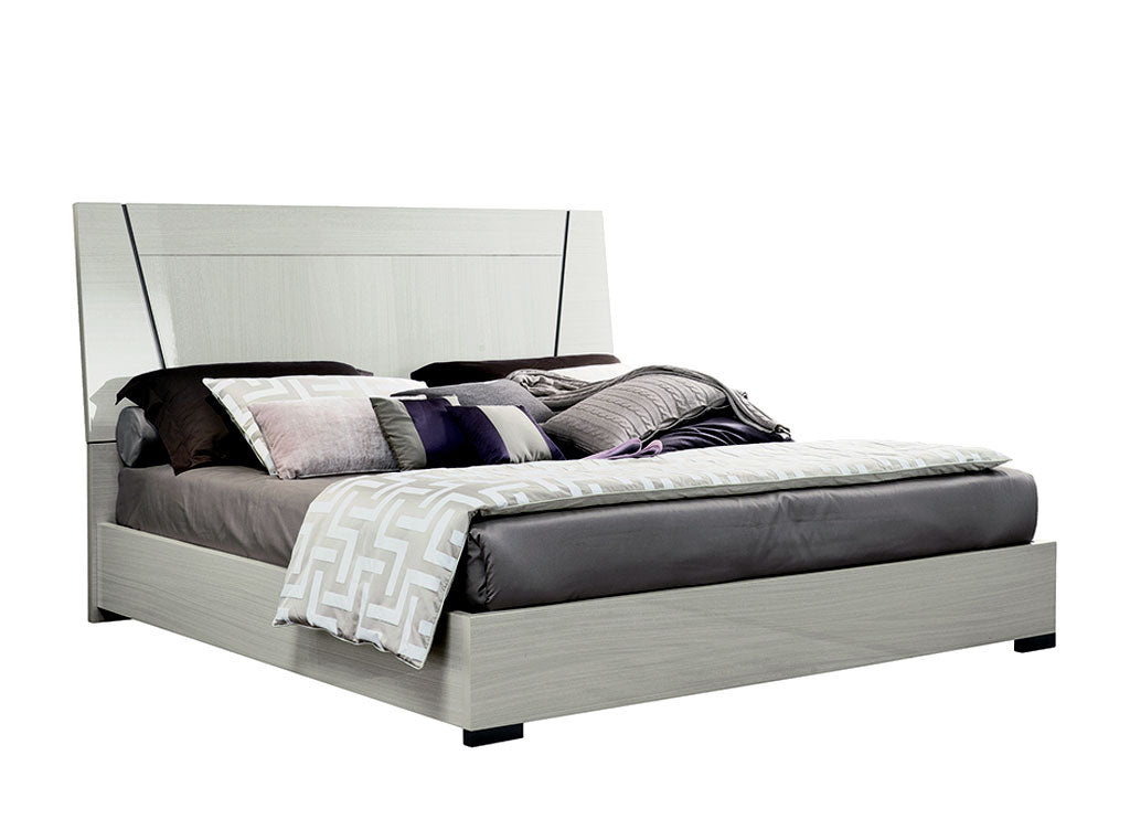 Alf Italia Bedroom Sets Mont Blanc Bed w/ Wooden Headboard | Alf Italia