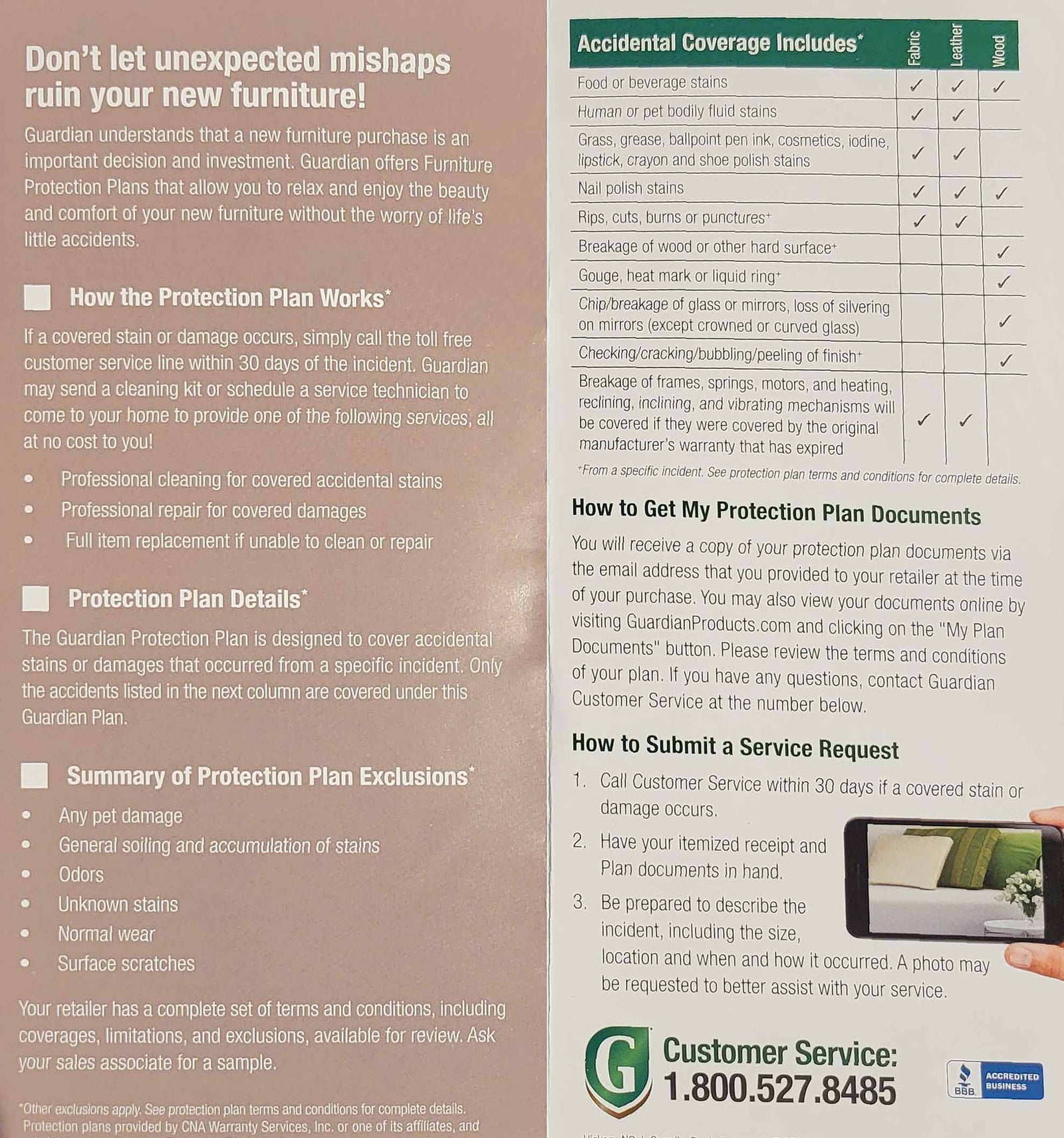 5 Year Guardian Protection Plan Extended Warranty Canal Furniture