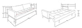 Canal Furniture JK059 Sofa Sleeper