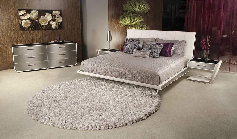 Elite Modern Bed Zina Bed 9016 With Upholstered Headboard