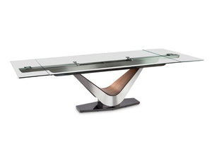 Elite Modern Dining Table Victor Extendable Glass Table 3018-78 | Elite Modern