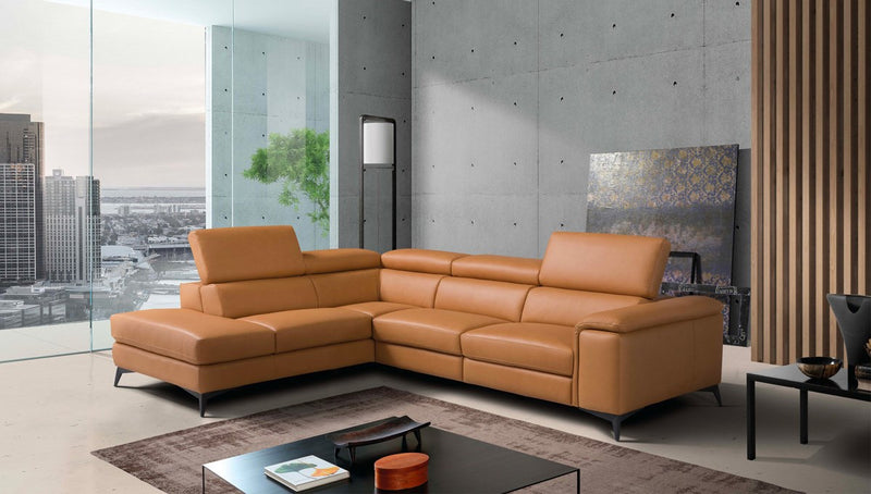 Emu Sectional Sofa in Caramel | Max Divani – Canal Furniture