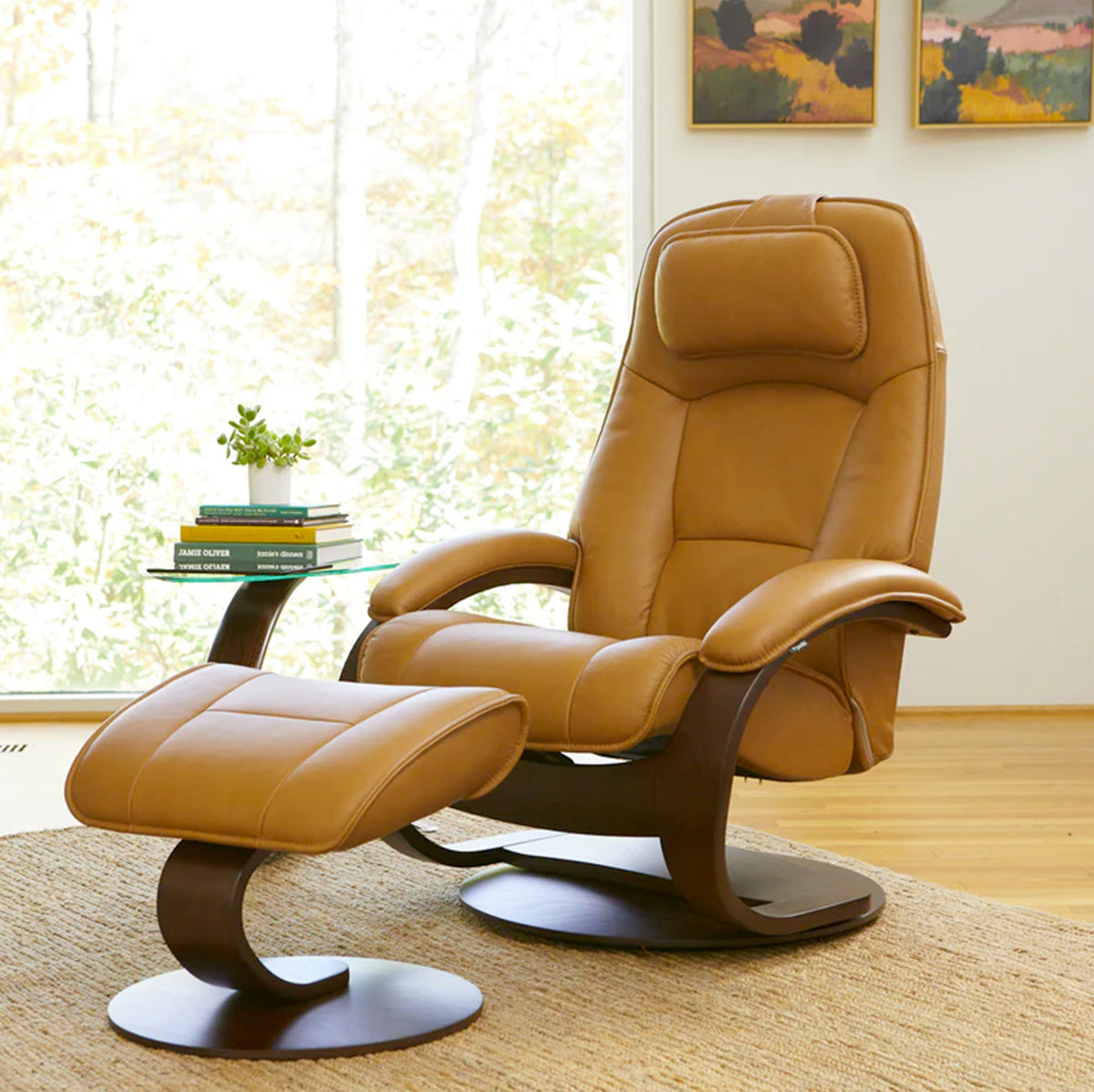 Fjords Chair Admiral C Recliner in Whiskey | Fjords