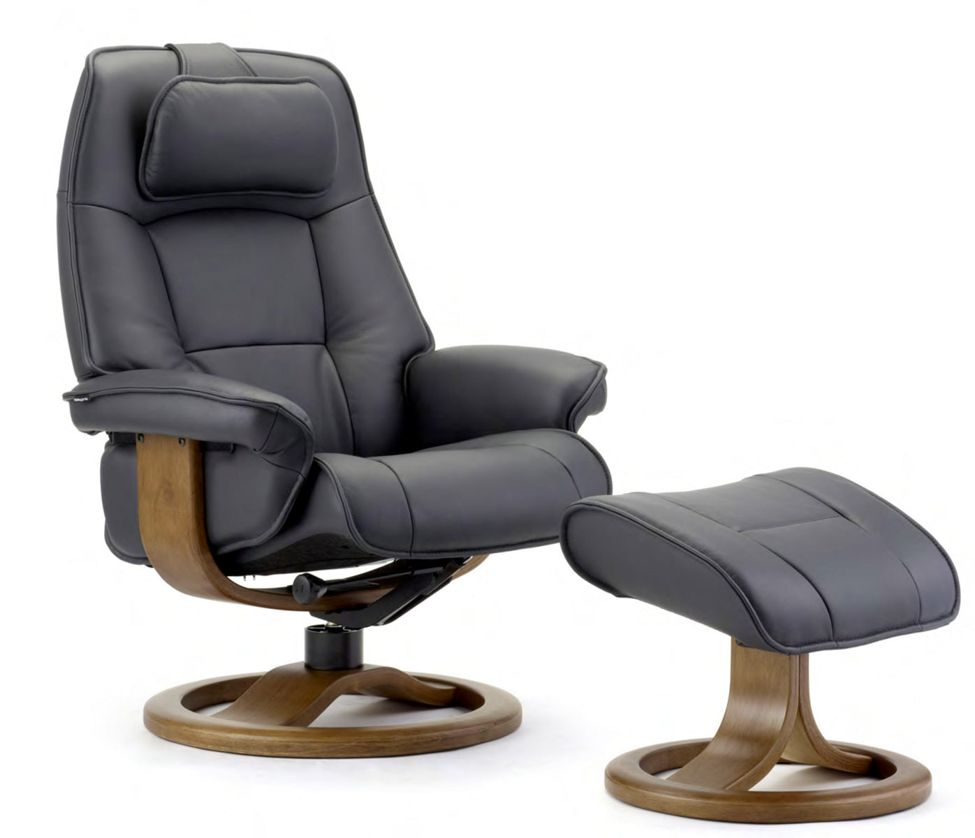 Fjords Chair Admiral R Recliner in Black | Fjords