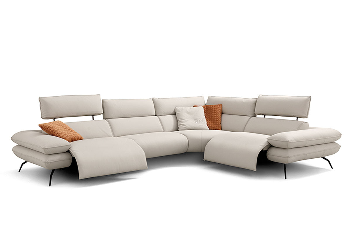 Incanto Italian Attitude Couches & Sofa Mira i861 Reclining Leather Sectional | Incanto