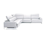 Incanto Italian Attitude Couches & Sofa White i768 Reclining Sectional Sofa | Incanto