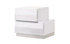 J and M Furniture Bedroom Sets Milan Modern Bed in White | J&M Furniture