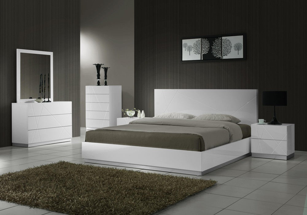 J and M Furniture Bedroom Sets Naples Prime White Bed | J&M Furniture