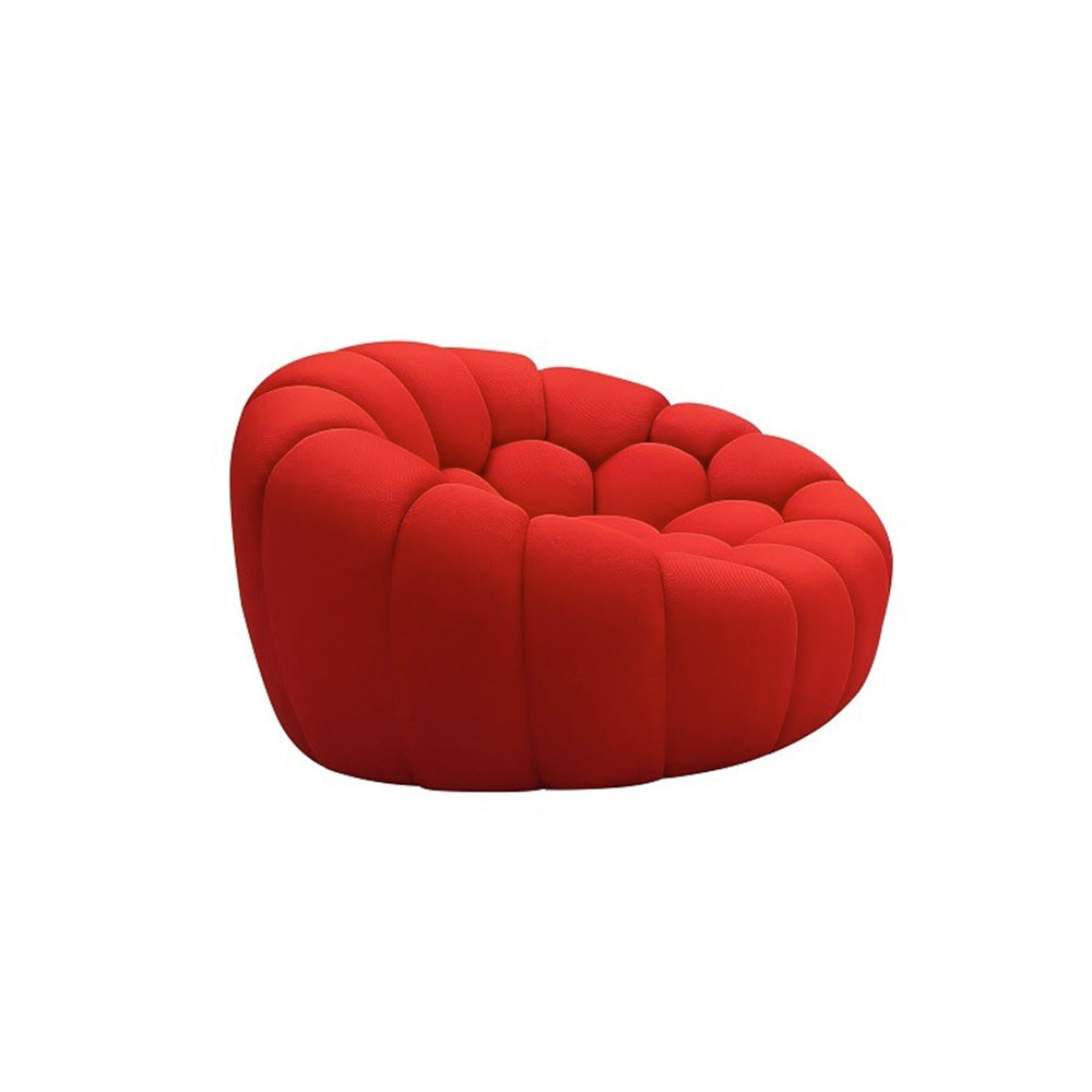 J and M Furniture Chair 1 Chair Fantasy Fabric Chair in Red