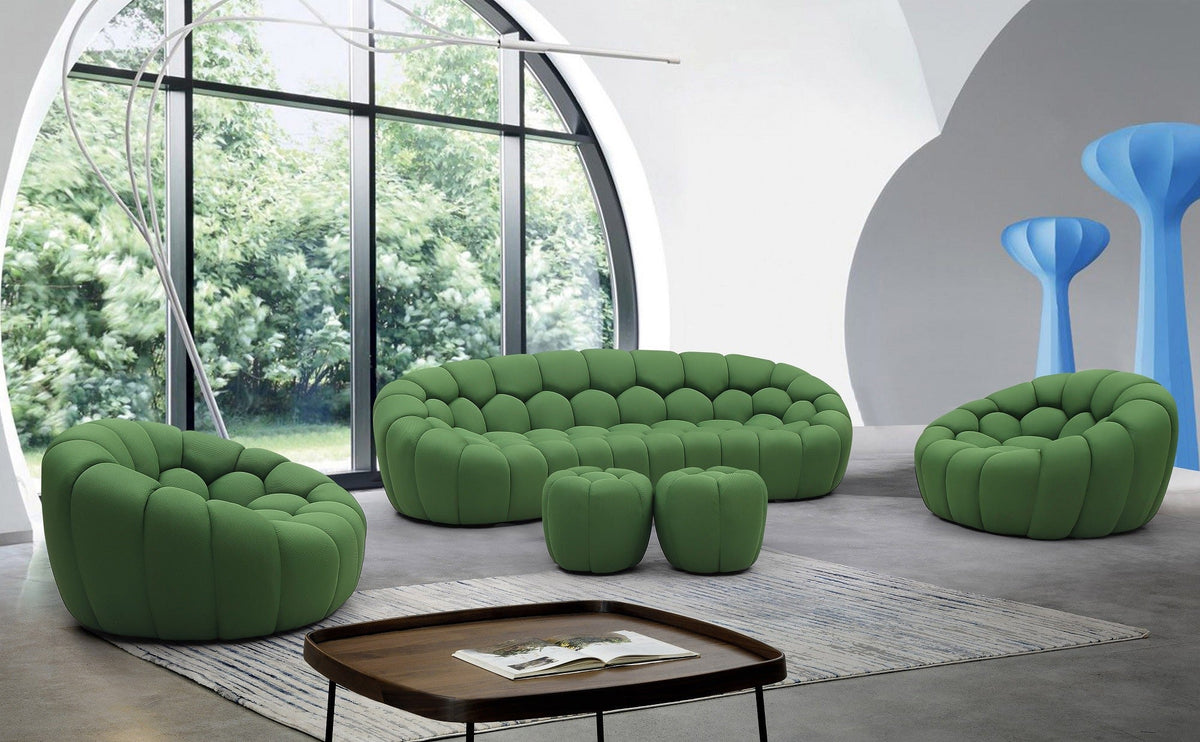 J and M Furniture Chair Fantasy Fabric Chair in Green