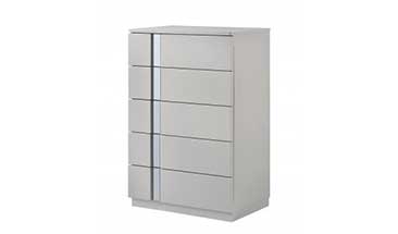 J and M Furniture Chest Palermo Chest in Grey