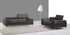J and M Furniture Couches & Sofa A973 Italian Leather Sofa Collection in Slate Grey