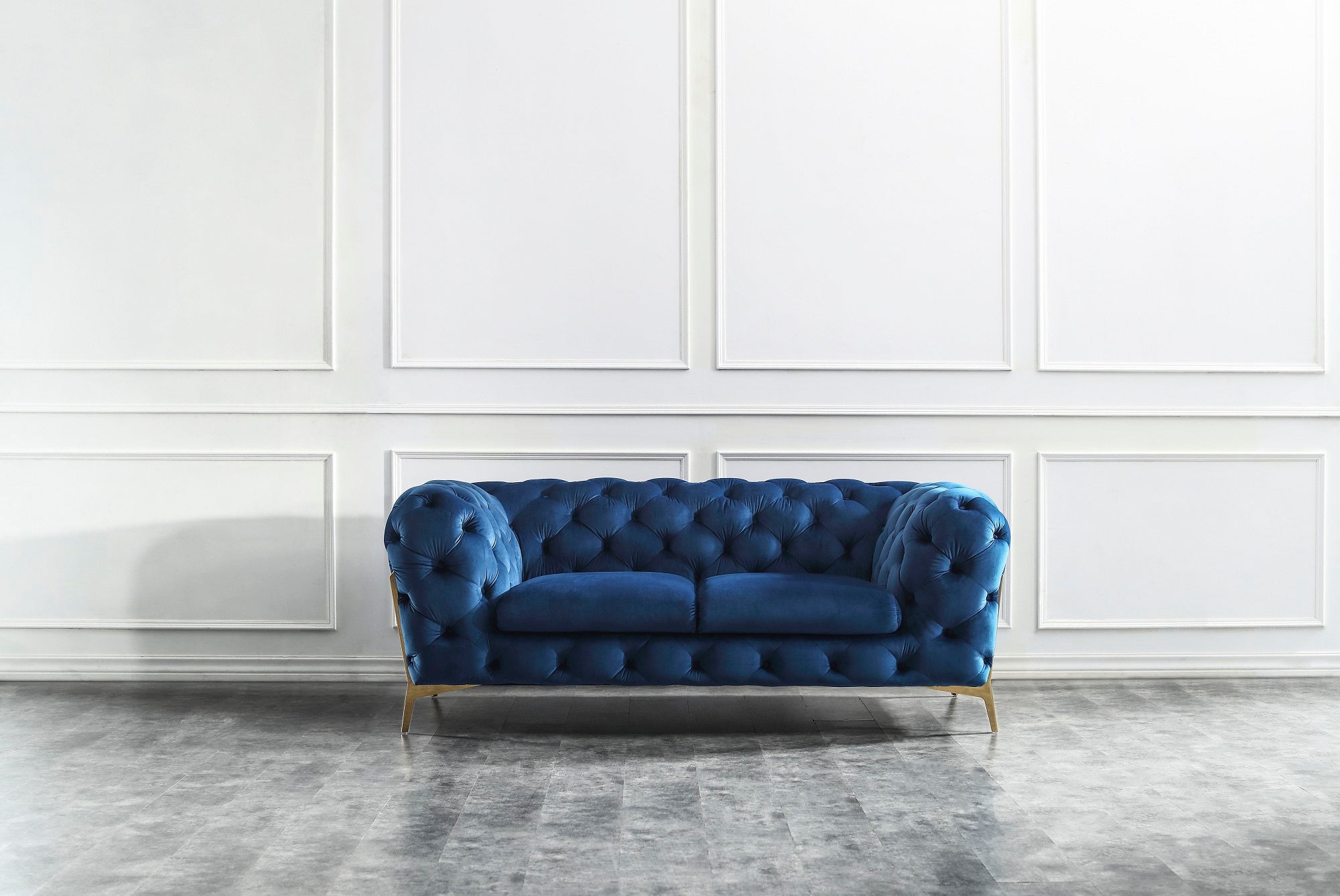 J and M Furniture Couches & Sofa Add Loveseat Glamour Blue Sofa Collection | J&M Furniture