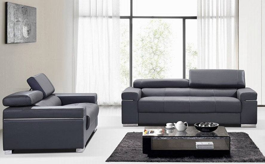 J and M Furniture Couches & Sofa Add Sofa & Loveseat Soho Sofa Collection in Grey | J&M Furniture