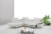 J and M Furniture Couches & Sofa Annalaise Leather Recliner Sectional in Silver Grey | J&M Furniture