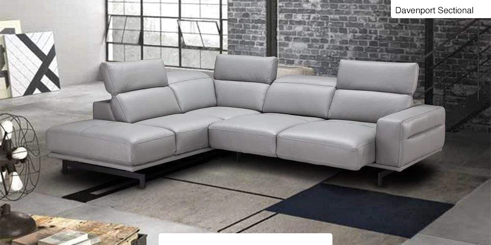 J and M Furniture Couches & Sofa Davenport Light Grey Sectional | J&M Furniture