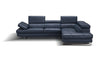 J and M Furniture Couches & Sofa Forza A761 Italian Leather Sectional In Blue