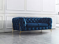 J and M Furniture Couches & Sofa Glamour Blue Sofa Collection | J&M Furniture