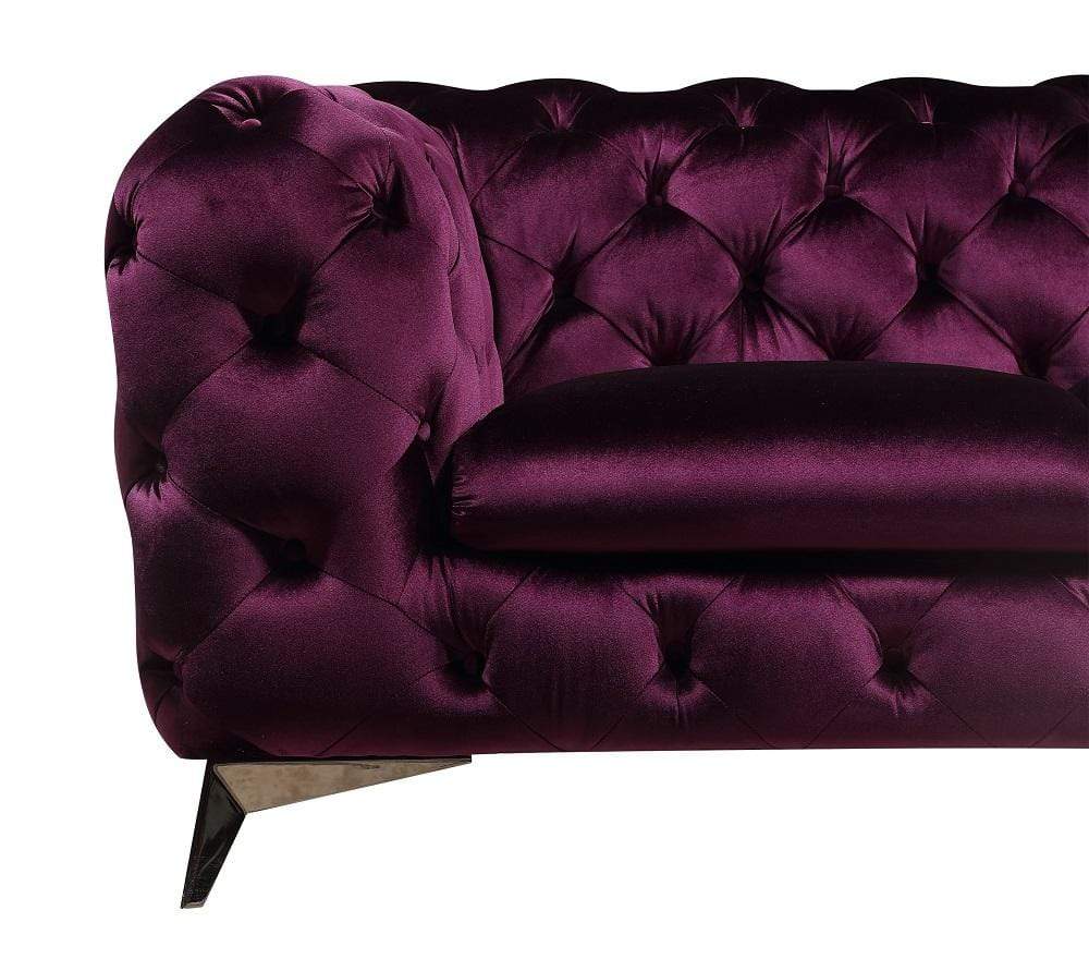J and M Furniture Couches & Sofa Glitz Fabric Sofa Collection in Purple | J&M Furniture
