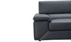 J and M Furniture Couches & Sofa Kobe Leather Sectional in Blue Grey | J&M Furniture