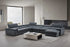 J and M Furniture Couches & Sofa Kobe Leather Sectional in Blue Grey | J&M Furniture