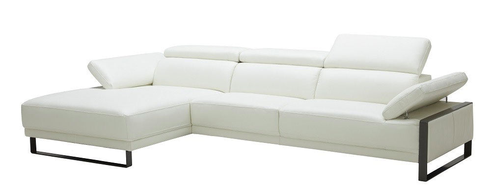 J and M Furniture Couches & Sofa Left Hand Facing Chaise Fleurier Sectional in White | J&M Furniture