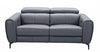 J and M Furniture Couches & Sofa Lorenzo Motion Loveseat in Blue-Grey (K) | J&M Furniture