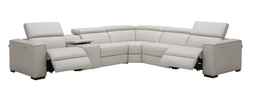 Picasso Motion Sectional in Silver Grey | J&M Furniture