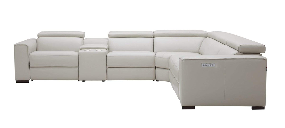 Picasso Motion Sectional in Silver Grey | J&M Furniture