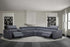 J and M Furniture Couches & Sofa Picasso Motion Sectional in Blue Grey | J&M Furniture