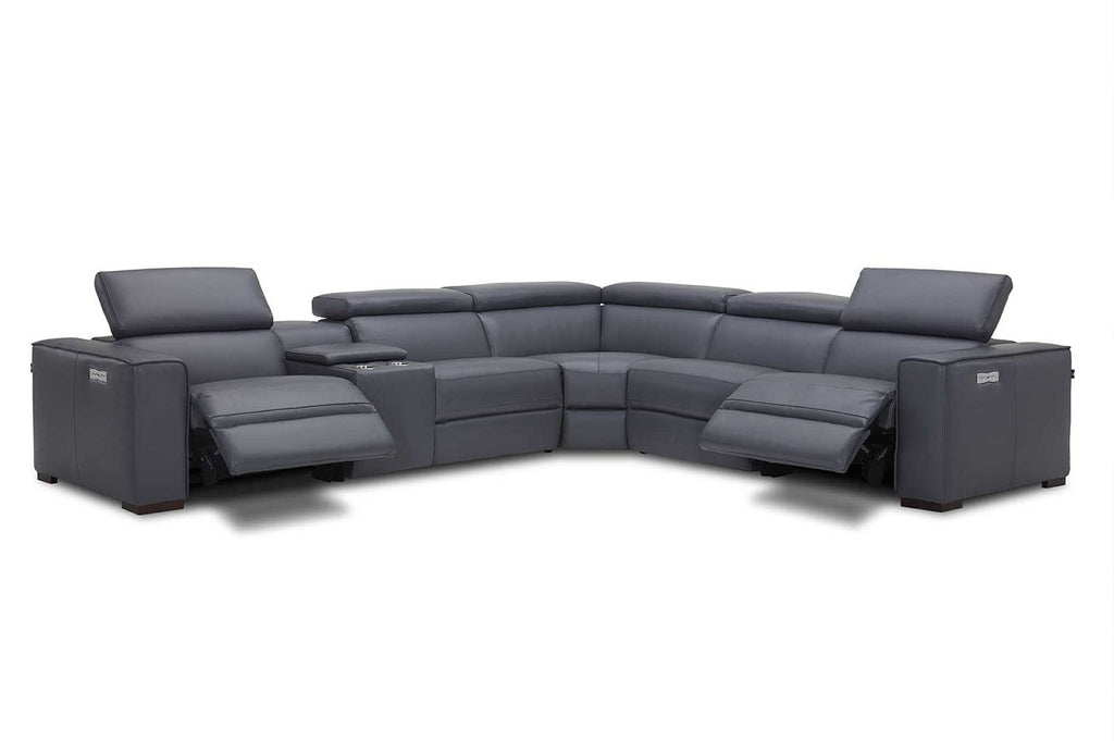 J and M Furniture Couches & Sofa Picasso Motion Sectional in Blue Grey | J&M Furniture