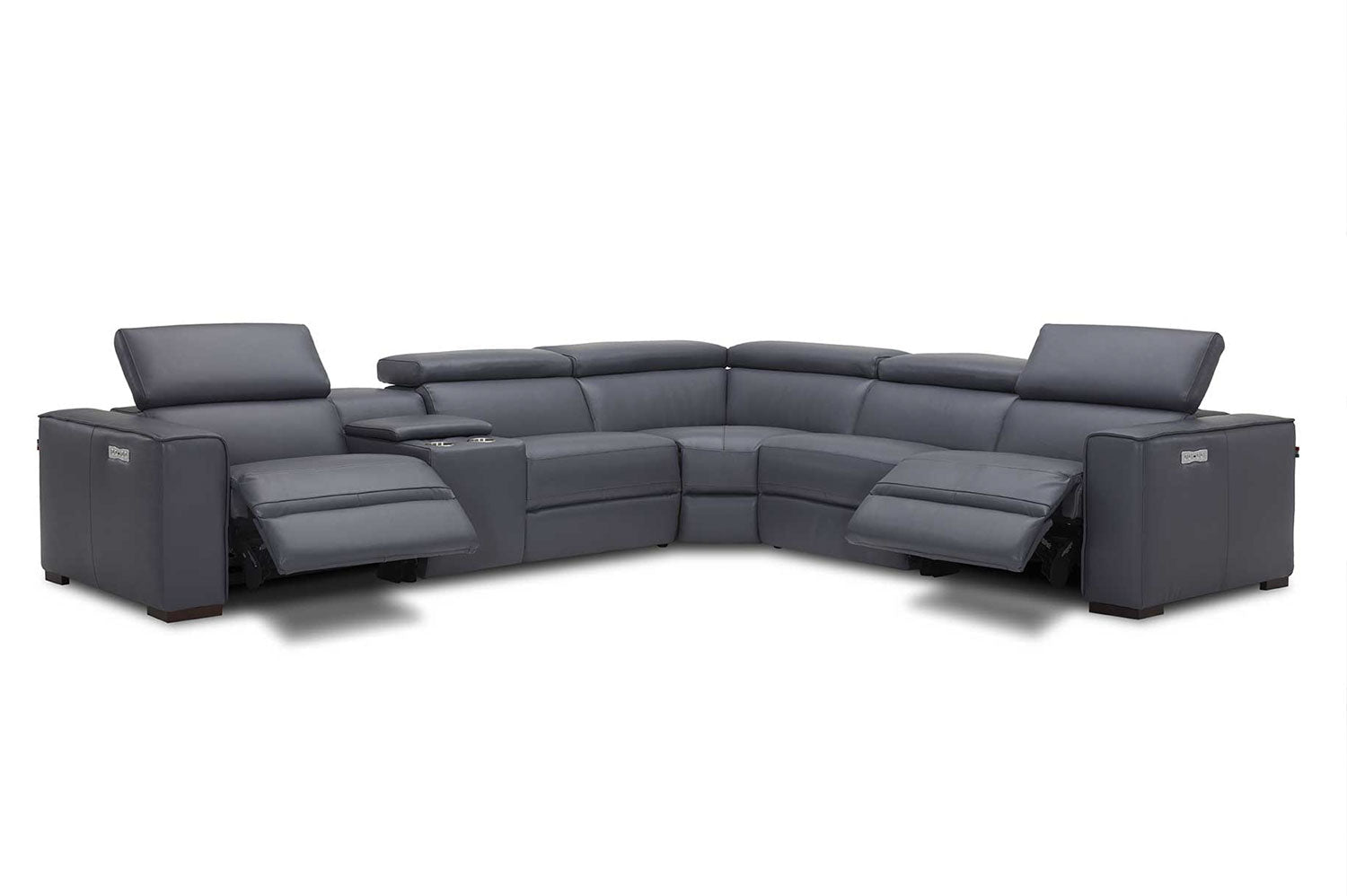 J and M Furniture Couches & Sofa Picasso Motion Sectional in Blue Grey | J&M Furniture