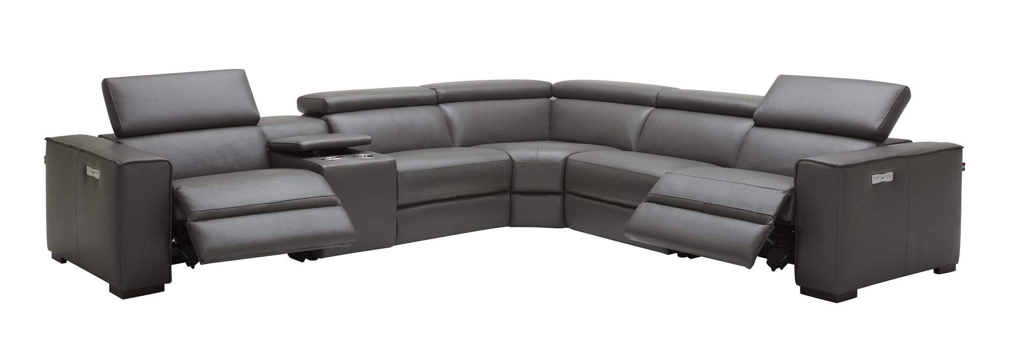 J and M Furniture Couches & Sofa Picasso Motion Sectional in Dark Grey | J&M Furniture