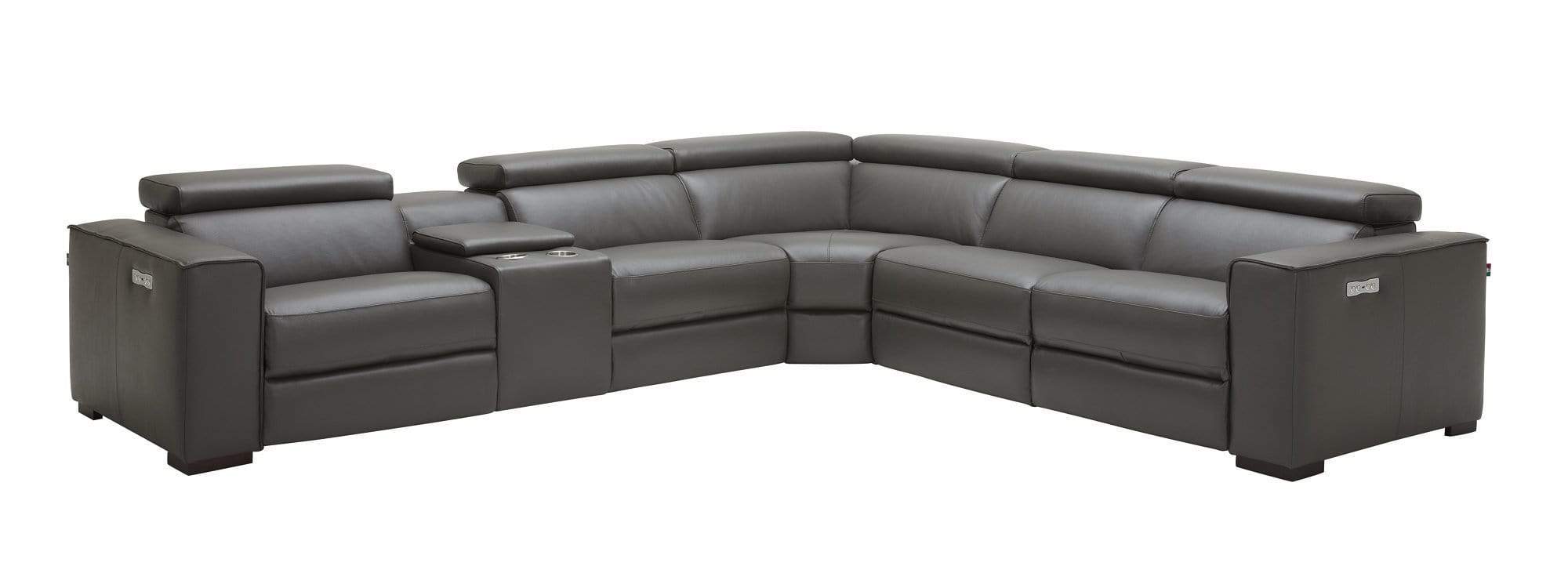 J and M Furniture Couches & Sofa Picasso Motion Sectional in Dark Grey | J&M Furniture
