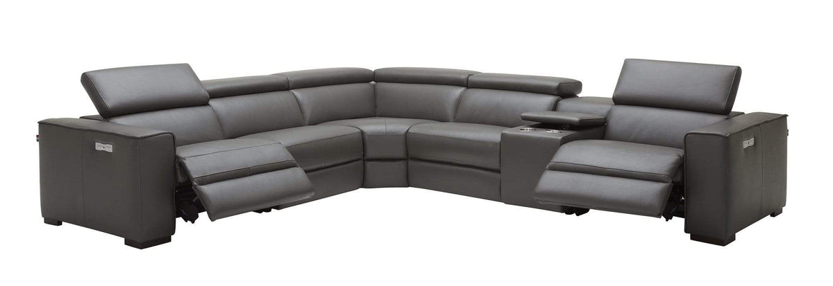 J and M Furniture Couches & Sofa Picasso Motion Sectional in Dark Grey | J&M Furniture