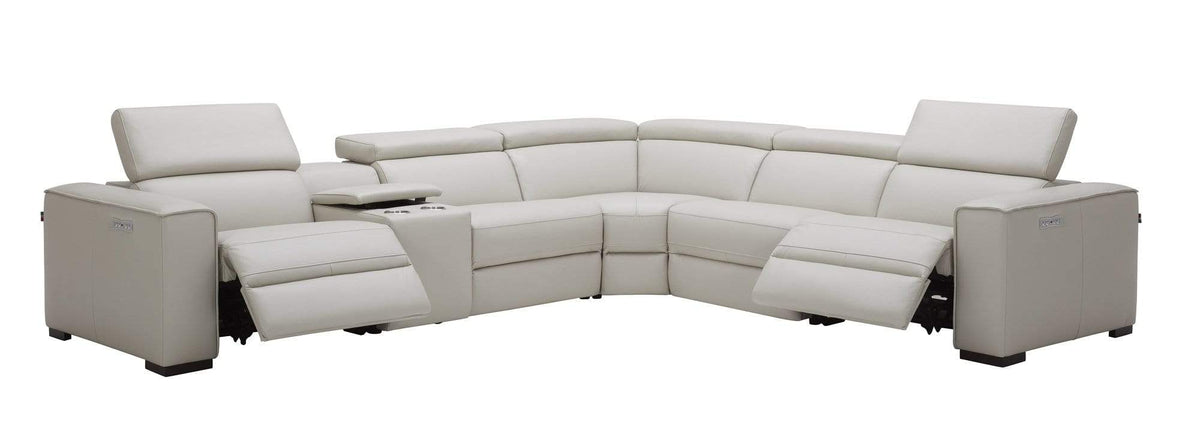 J and M Furniture Couches & Sofa Picasso Motion Sectional in Silver Grey | J&M Furniture