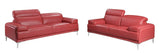 Nicolo Sofa Collection In Red | J&M Furniture