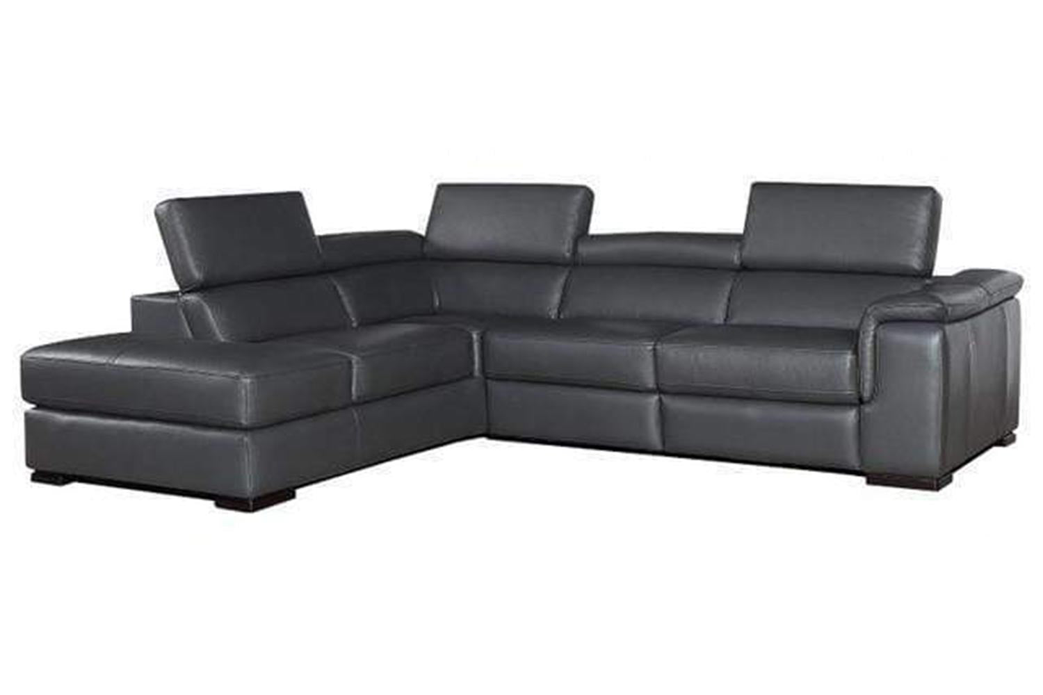J and M Furniture Couches & Sofa Right Facing Configuration Agata Premium Leather Sectional | J&M Furniture