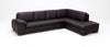 J and M Furniture Couches & Sofa Right Hand Facing Chaise / No Thanks 625 Italian Leather Sectional Black