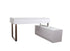 J and M Furniture Desk KD12 Modern Office Desk in White | J&M Furniture