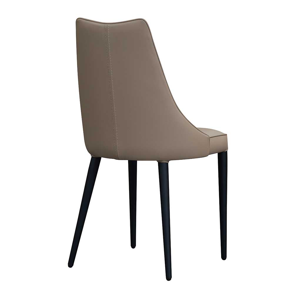J and M Furniture Dining Chair Bosa Dining Chair in Tan with Black Legs