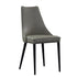 J and M Furniture Dining Chair Milano Leather Dining Chair in Light Grey (Pair)