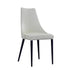 J and M Furniture Dining Chair Milano Leather Dining Chair in Off White (Pair)
